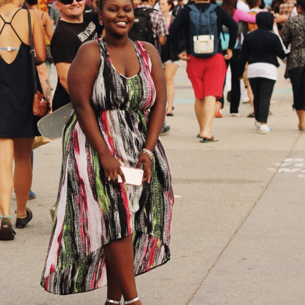 Love, Fire Hi-Low dress